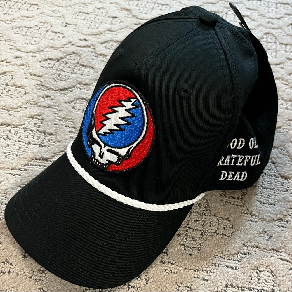 🐢 '25 Grateful Dead Band Good Ole' GD Skeleton Side New Snap Back Stealy Hat
